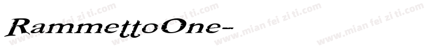 RammettoOne字体转换