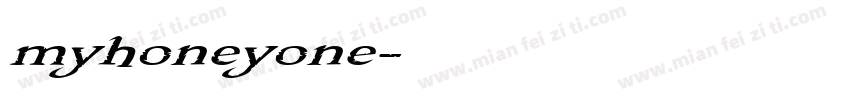 myhoneyone字体转换