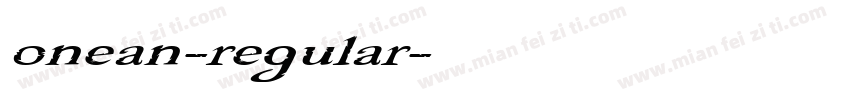 onean-regular字体转换