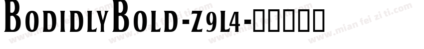 Bodidlybold-z9L4字体转换