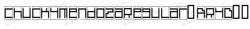 ChuckyMendozaRegular-ARyD字体转换
