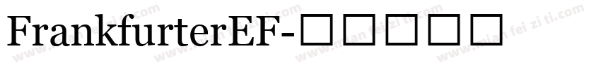 FrankfurterEF字体转换