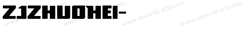 ZJZhuoHei字体转换
