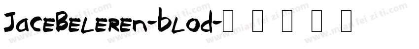 JaceBeleren-blod字体转换