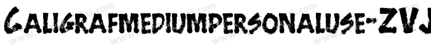 Caligrafmediumpersonaluse-ZVJ6J字体转换