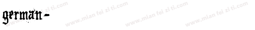 german字体转换