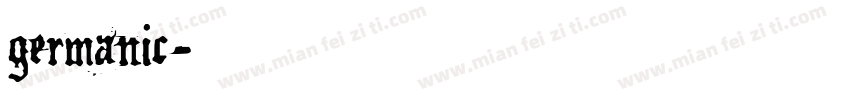 germanic字体转换