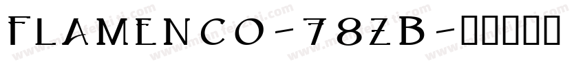 Flamenco-78zB字体转换