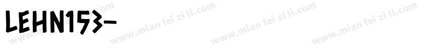 LEHN153字体转换
