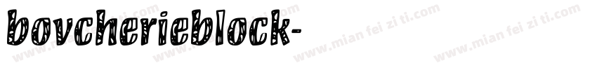 bovcherieblock字体转换