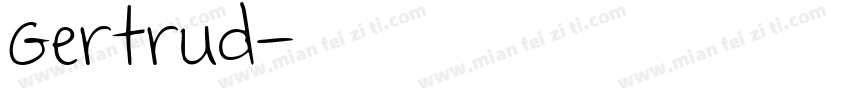 Gertrud字体转换