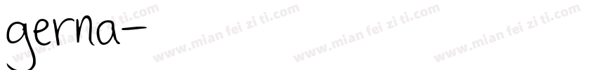 gerna字体转换