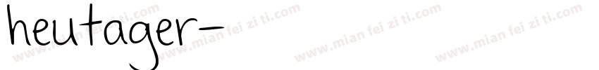 heutager字体转换