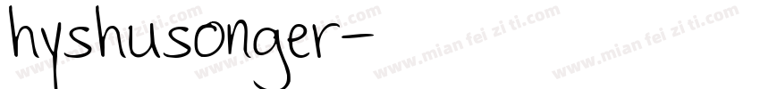 hyshusonger字体转换