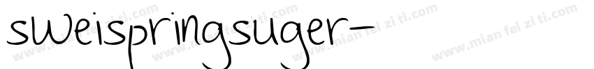 sweispringsuger字体转换