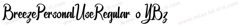 BreezePersonalUseRegular-oYBz字体转换
