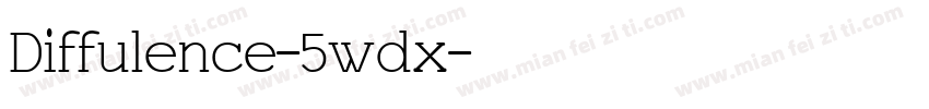 Diffulence-5wdx字体转换