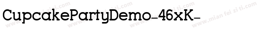 CupcakePartyDemo-46xK字体转换