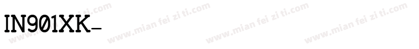 IN901XK字体转换