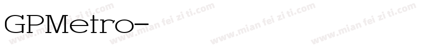GPMetro字体转换