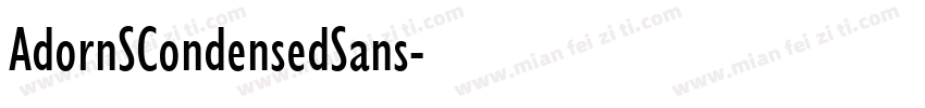 AdornSCondensedSans字体转换