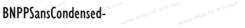 BNPPSansCondensed字体转换