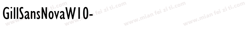 GillSansNovaW10字体转换