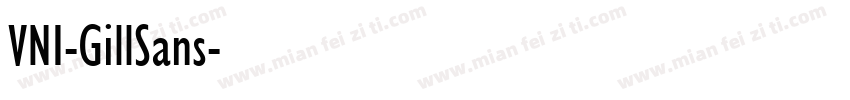 VNI-GillSans字体转换