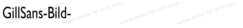 GillSans-Bild字体转换