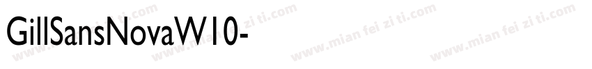 GillSansNovaW10字体转换