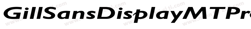 GillSansDisplayMTPro-ExBd字体转换