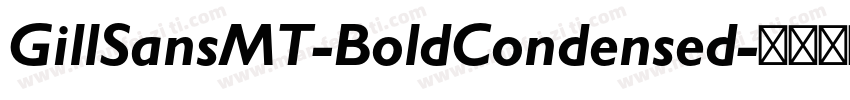 GillSansMT-BoldCondensed字体转换