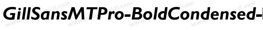 GillSansMTPro-BoldCondensed字体转换