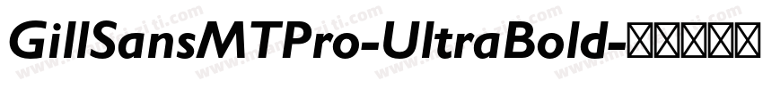 GillSansMTPro-UltraBold字体转换