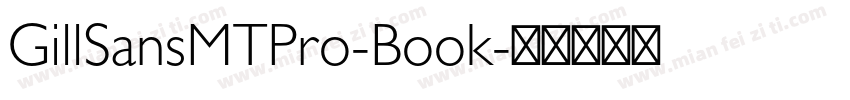 GillSansMTPro-Book字体转换