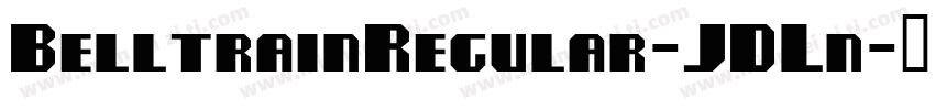 BelltrainRegular-JDLn字体转换