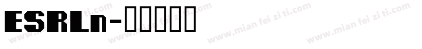 ESRLn字体转换