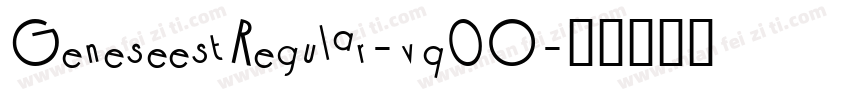 GeneseestRegular-vq0O字体转换
