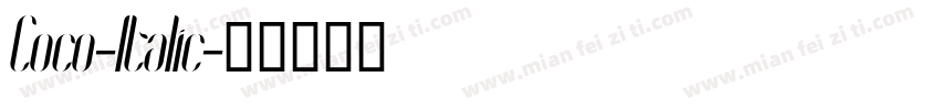Coco-Italic字体转换
