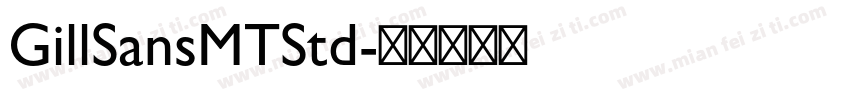 GillSansMTStd字体转换