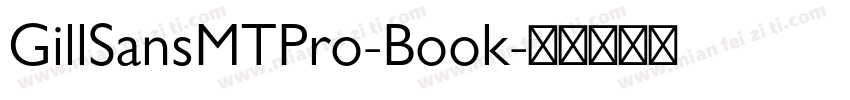 GillSansMTPro-Book字体转换