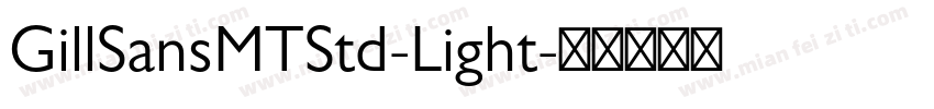 GillSansMTStd-Light字体转换