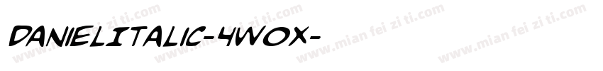 DanielItalic-4w0x字体转换