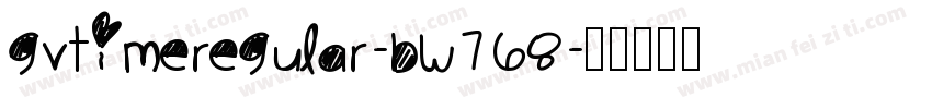 GvTimeRegular-BW768字体转换