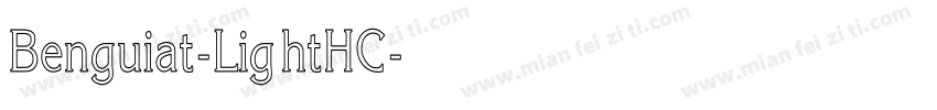 Benguiat-LightHC字体转换