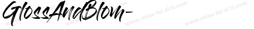 GlossAndBlom字体转换