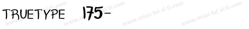 truetype字体175字体转换