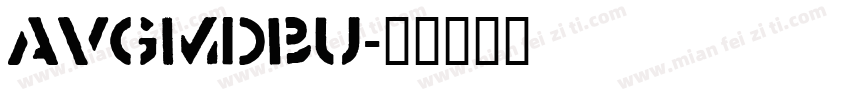 AVGmdBU字体转换