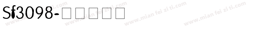 Sf3098字体转换