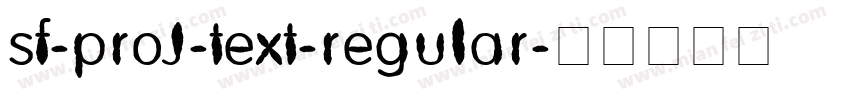 sf-proJ-text-regular字体转换